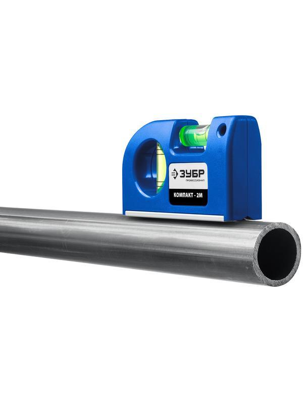 Уровень магнитный компактный ЗУБР КОМПАКТ - 2М 34551 / 85 мм.