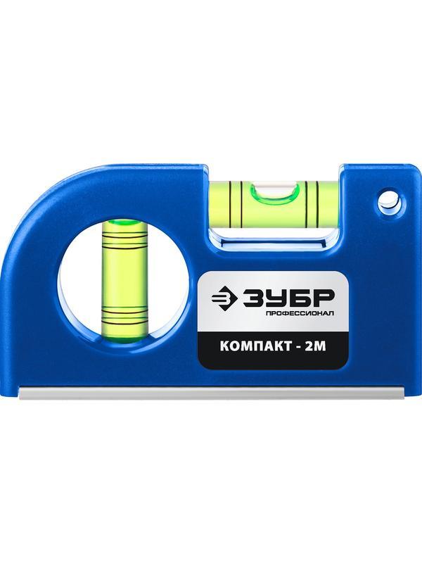 Уровень магнитный компактный ЗУБР КОМПАКТ - 2М 34551 / 85 мм.