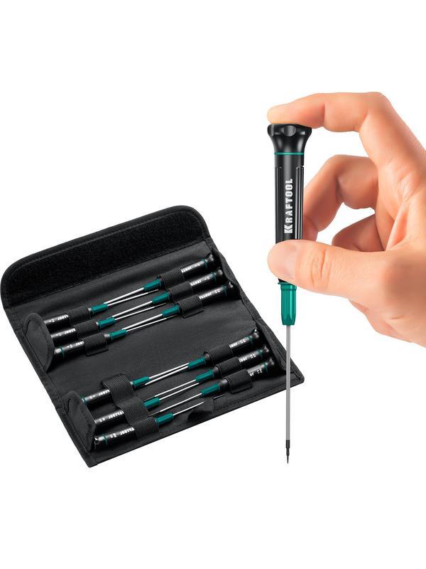 KRAFTOOL Precision-12, 12 предм., для точных работ, набор отверток (25689)