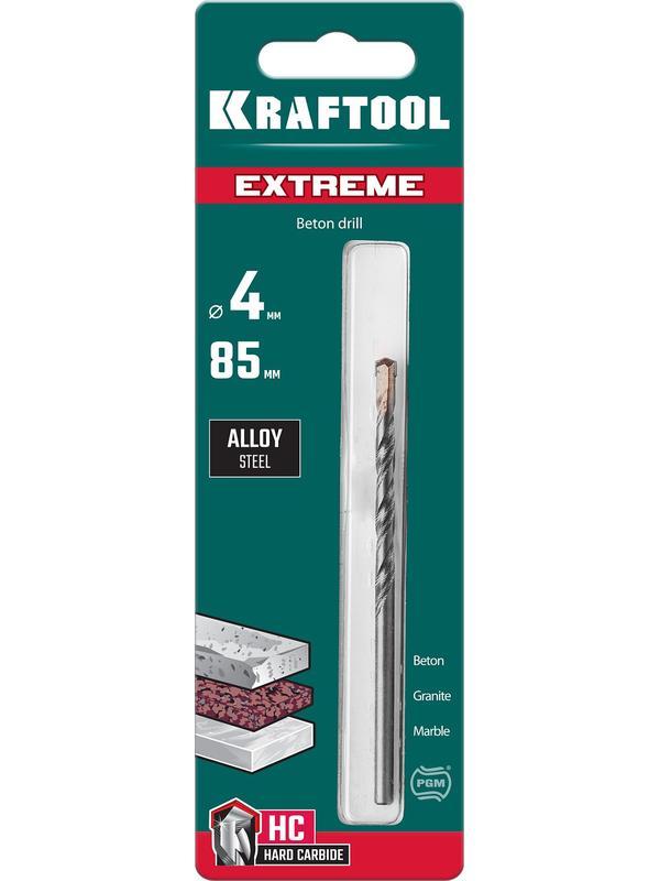 KRAFTOOL Extreme, 4 х 85 мм, цилиндр. хвостовик, сверло по бетону (29166-085-04)