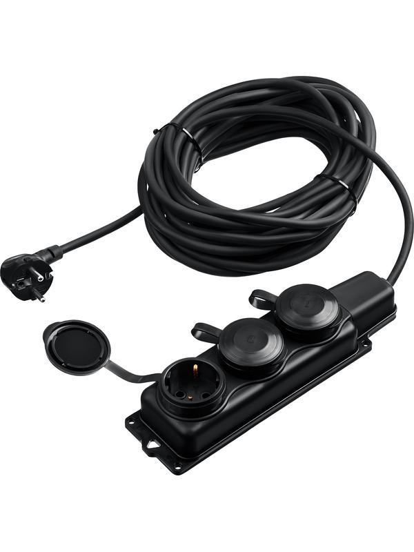 ЗУБР КГ-325-Ш3, КГ, 3 x 2.5 мм2, IP44, 5 м, 3 гн., 4000 Вт, силовой удлинитель, Профессионал (55024-05)