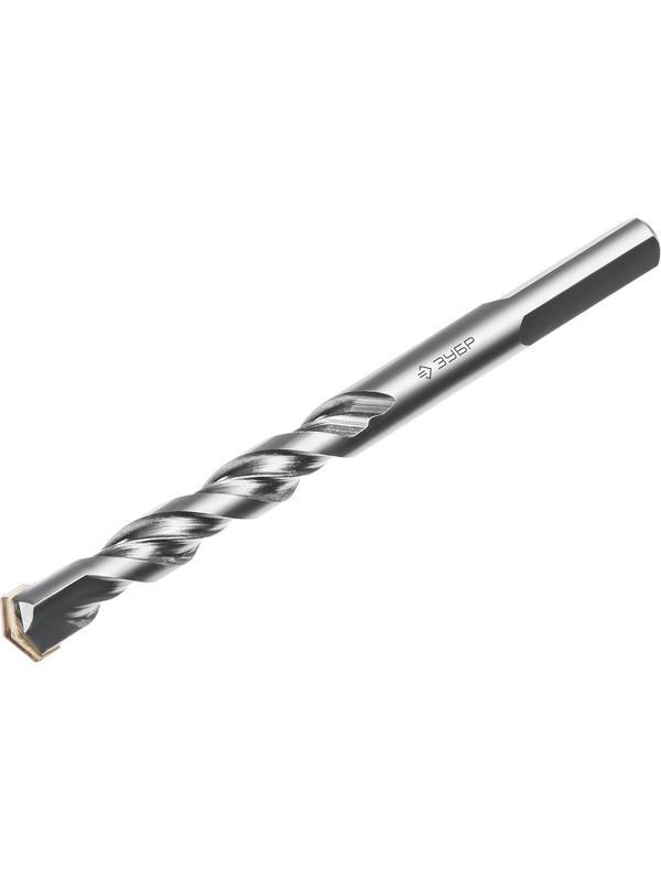 ЗУБР 7 x 100 мм, трехгранный хвостовик, сверло по бетону усиленное, Профессионал (2916-100-07)