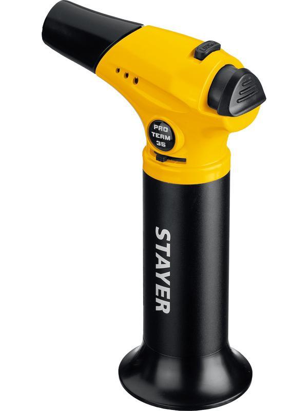 STAYER ProTerm 35, 1300°С, автономная газовая горелка с пьезоподжигом, Professional (55522)
