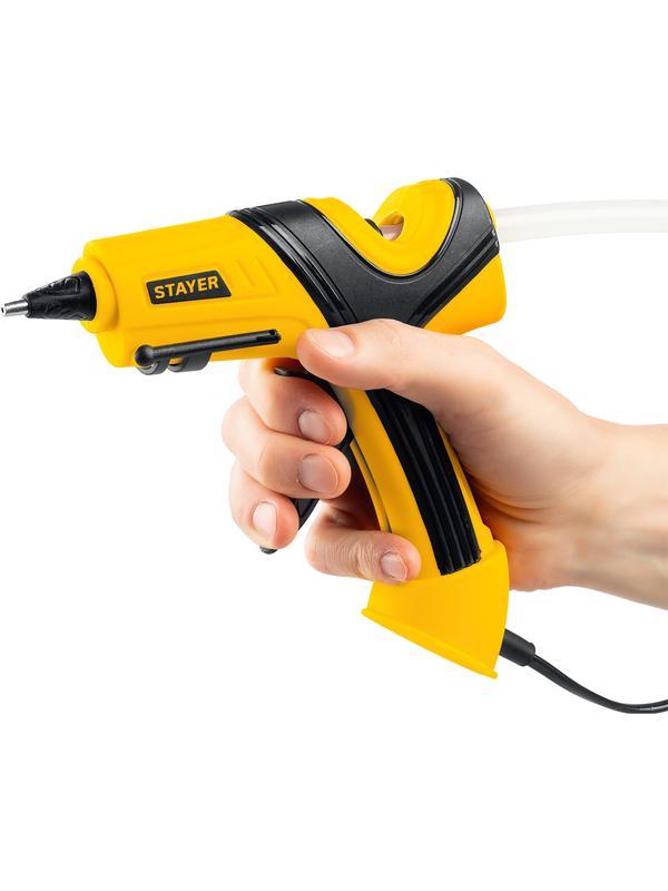 STAYER PRO 7, d 7 мм, 7 г/мин, электрический, пистолет термоклеевой, Professional (0681-07)
