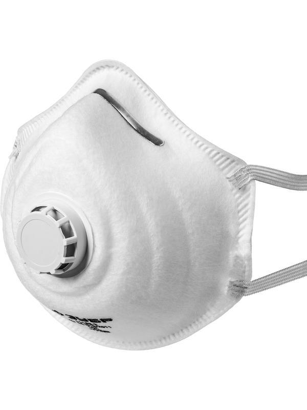 ЗУБР ФК-99, класс защиты FFP3, коническая, фильтрующая полумаска с клапаном выдоха (11163-3)