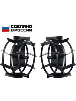 ЗУБР ГР-2, 430х200 мм, 2 шт., грунтозацепы для мотоблоков (707105-2)