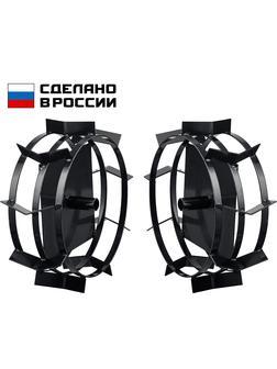 ЗУБР ГР-5, 470х160 мм, 2 шт., грунтозацепы для мотоблоков (707105-5)