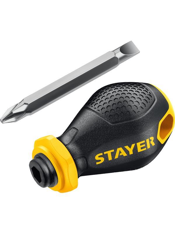 STAYER MaxFix, PH2/SL6, 32 мм, переставная отвертка (2511)