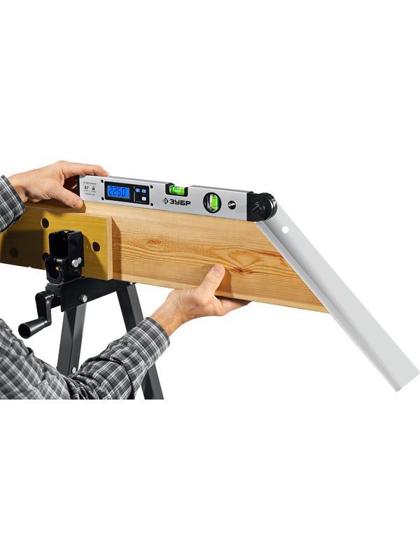 ЗУБР 400 мм, 0 - 230°, ±0,5°, угломер электронный, Профессионал (34288)