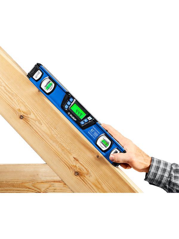 ЗУБР 400 мм, 0-90°, ±0,2°, уровень-уклономер, Профессионал (34286)