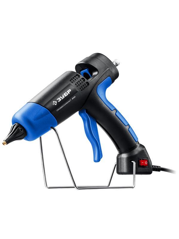 ЗУБР 200, d 11 мм, 20 г/мин, электрический термоклеевой пистолет, Профессионал (06852-11)