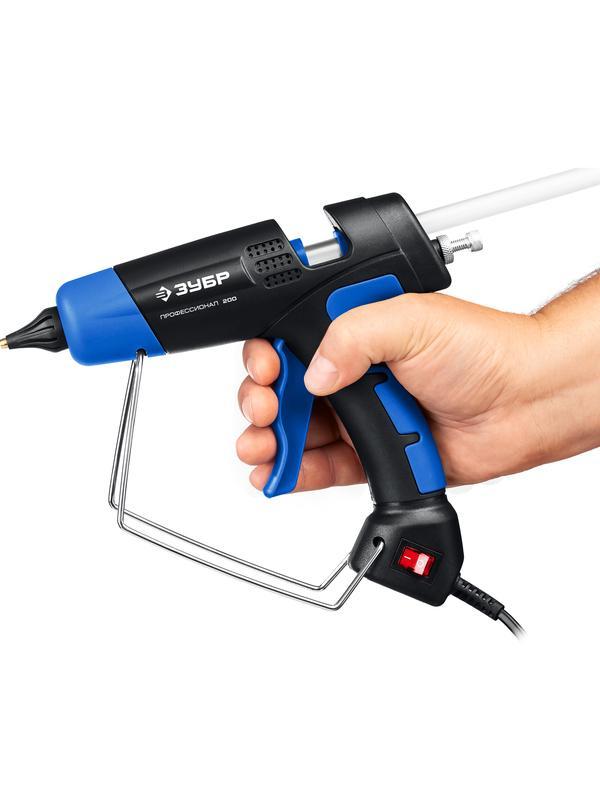 ЗУБР 200, d 11 мм, 20 г/мин, электрический термоклеевой пистолет, Профессионал (06852-11)