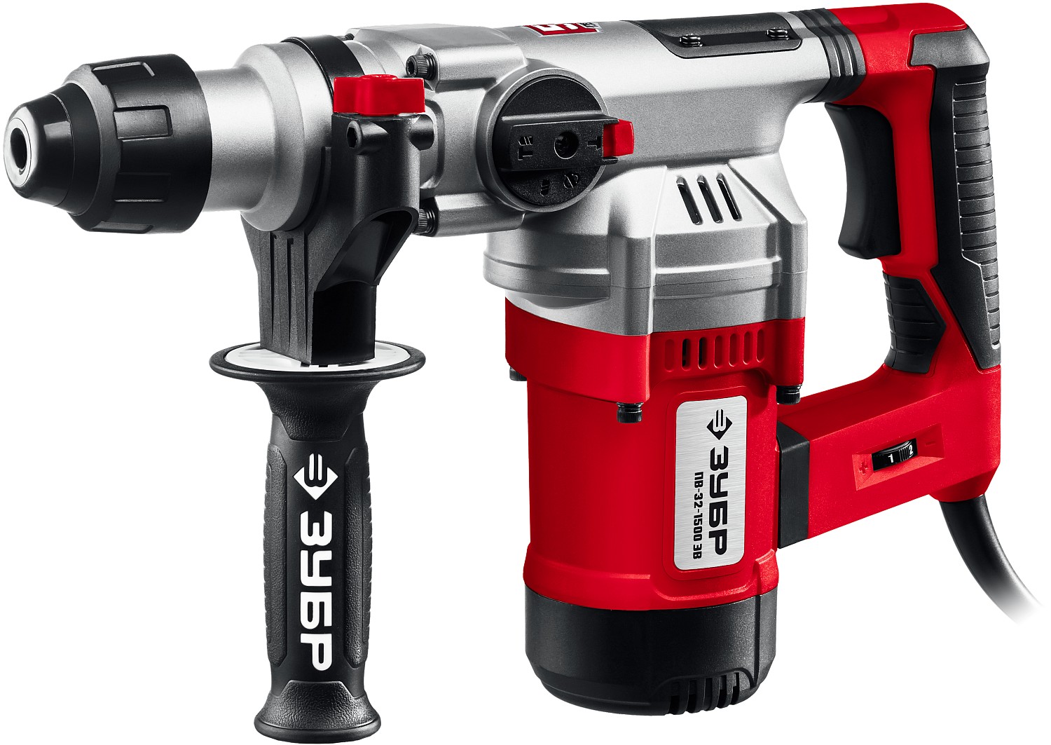 Перфоратор ЗУБР ПВ-32-1500 ЭВ SDS Plus 32 мм. 1500 Вт.