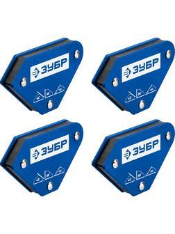 ЗУБР УМ-3, 4 шт, 4 кг, набор угольников магнитных для сварочных работ, Профессионал (40050-04)