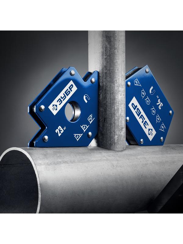 ЗУБР УМ-3, 34 кг, угольник магнитный для сварочных работ, Профессионал (40050-34)