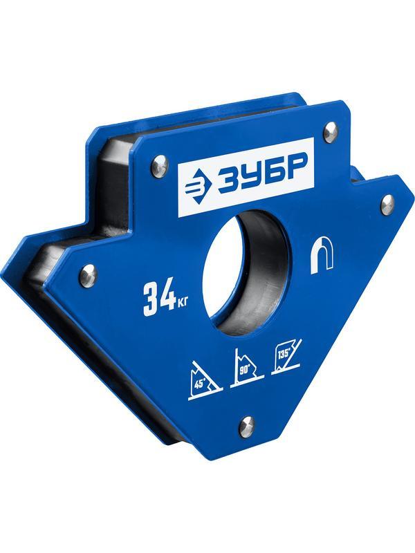 ЗУБР УМ-3, 34 кг, угольник магнитный для сварочных работ, Профессионал (40050-34)