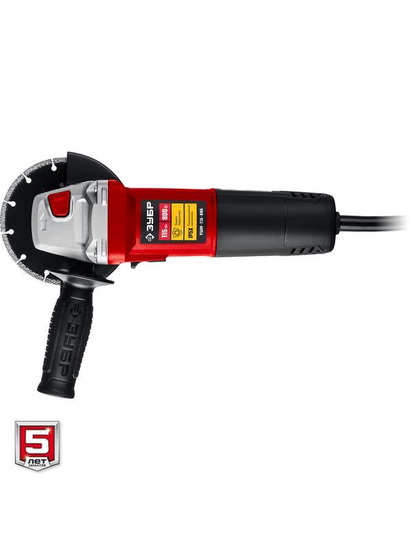 ЗУБР Компакт, 800 Вт, d115 мм, УШМ (УШМ-115-805)