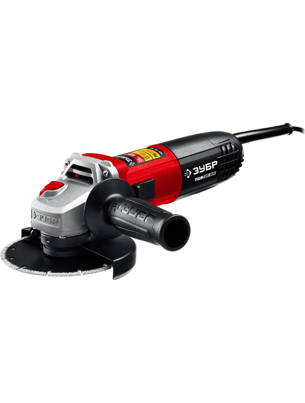 Угловая шлифовальная машина (Болгарка) ЗУБР УШМ-125-805, регулировка оборотов / d125 мм. / 800 Вт.