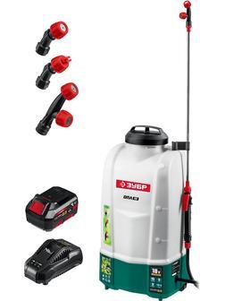 ЗУБР 15 л, 1 АКБ 4 А·ч, аккумуляторный опрыскиватель (ОПЛ-15-41)