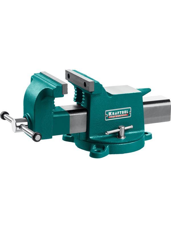 KRAFTOOL Steel, 125 мм, стальные слесарные тиски (32701-125)