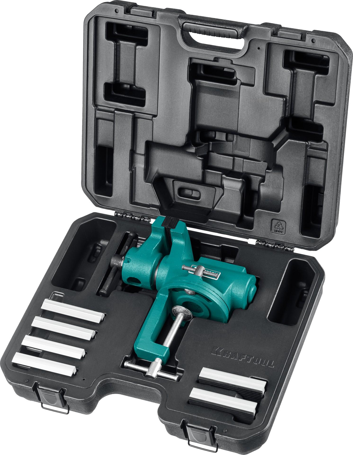 KRAFTOOL 100 мм, универсальные мобильные тиски (32710-100)