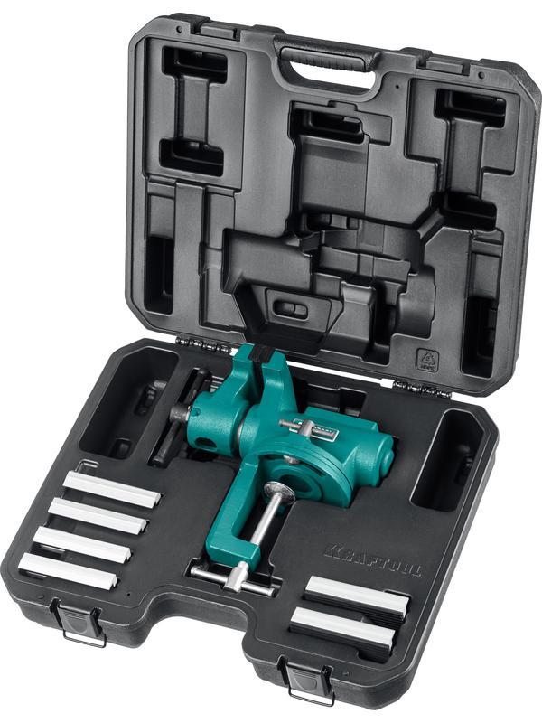 KRAFTOOL 100 мм, универсальные мобильные тиски (32710-100)