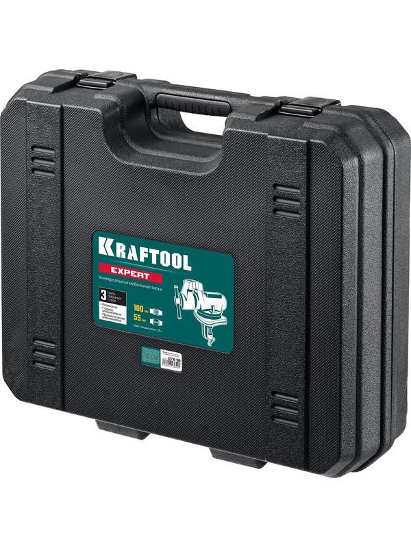 KRAFTOOL 100 мм, универсальные мобильные тиски (32710-100)
