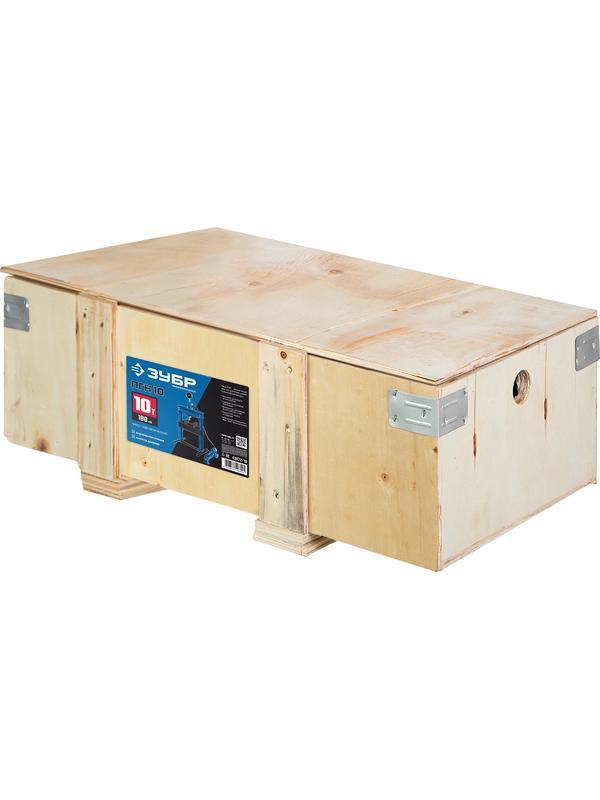 ЗУБР ПГН-10, 10 т, гидравлический пресс с гидронасосом и манометром, Профессионал (43072-10)