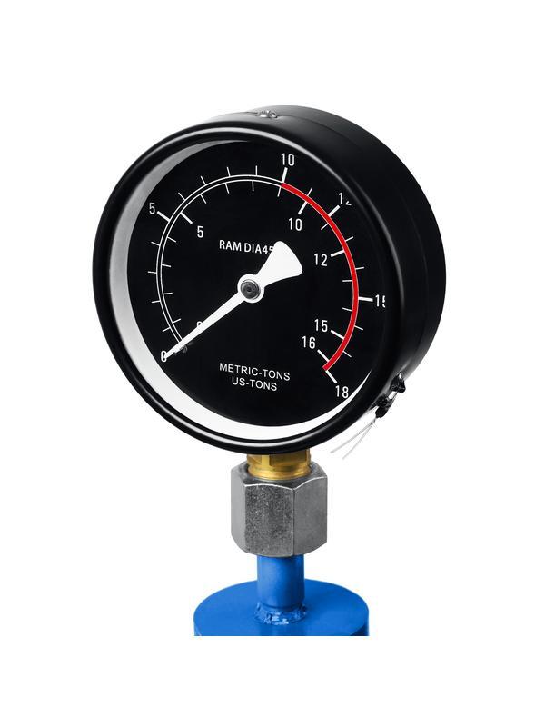 ЗУБР ПГН-10, 10 т, гидравлический пресс с гидронасосом и манометром, Профессионал (43072-10)