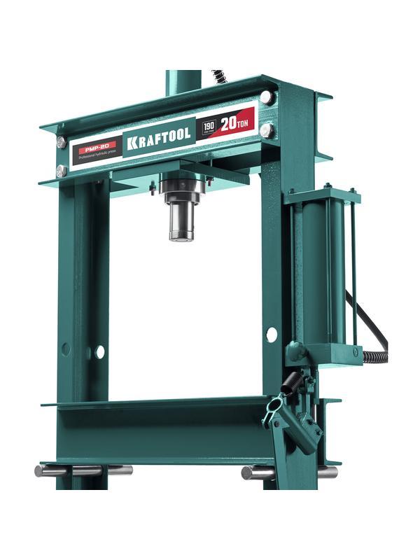 KRAFTOOL PMP-20, 20 т, гидравлический пресс с гидронасосом и манометром (43472-20)