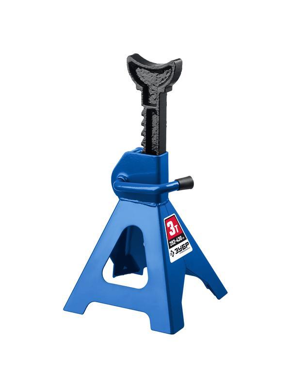 ЗУБР 3 т, 292 - 430 мм, усиленная страховочная подставка, Профессионал (43065-3)