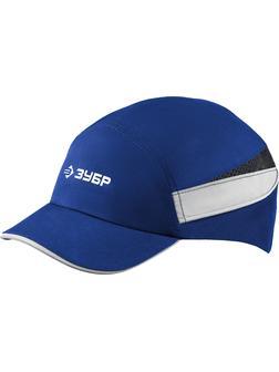 ЗУБР БИНОМ, синяя, ударопрочный корпус, козырёк 55 мм, размер от 54 до 59 см, защитная каскетка, Профессионал (11095)