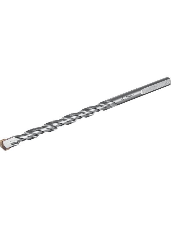 ЗУБР 8 x 150 мм, трехгранный хвостовик, сверло по бетону усиленное, Профессионал (2916-150-08)