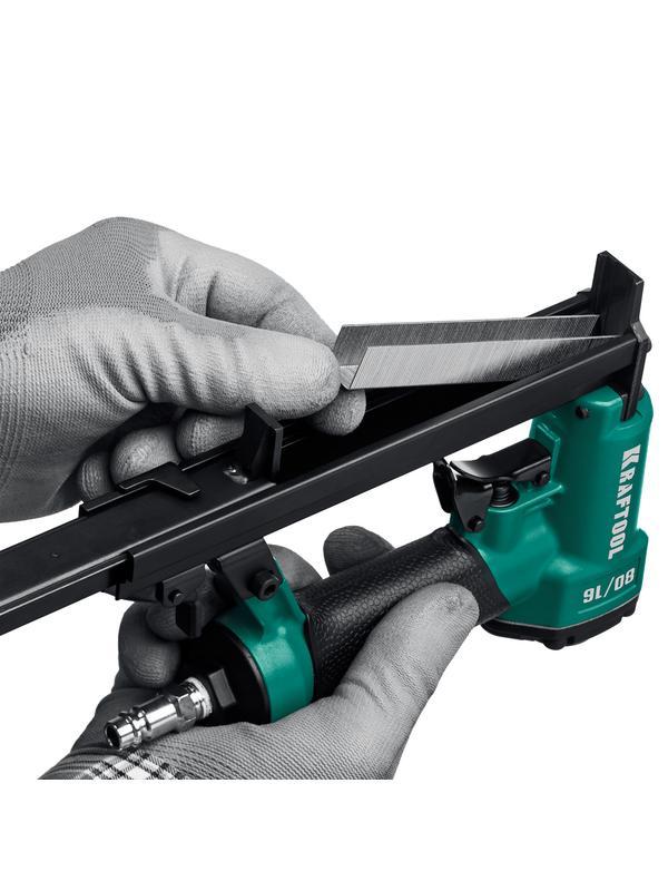 KRAFTOOL 80/16, пневматический степлер для скоб 21Ga тип 80 (6-16 мм), (31960)