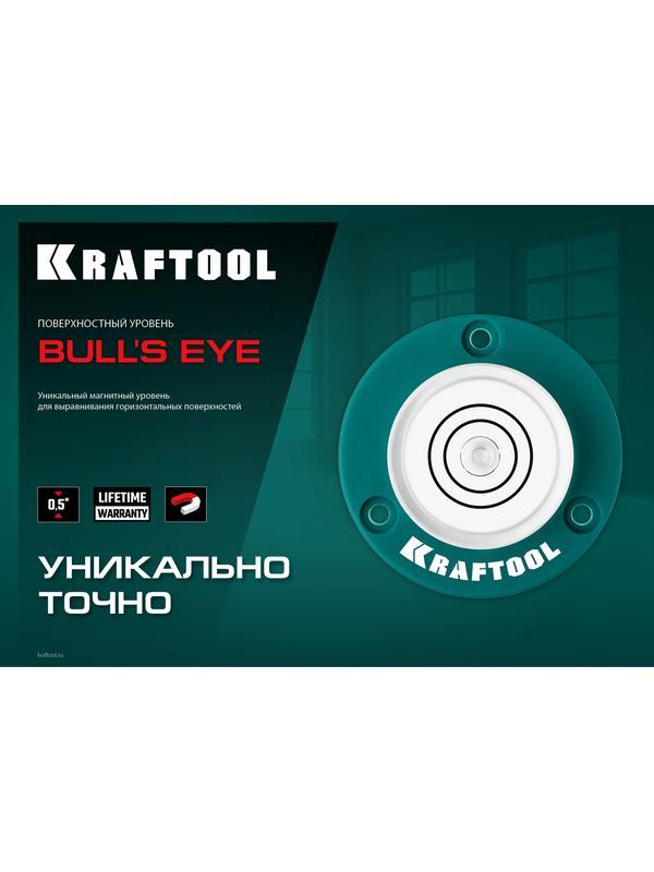 KRAFTOOL BULL'S EYE (БЫЧИЙ ГЛАЗ), d 49 мм, поверхностный магнитный уровень (34789)