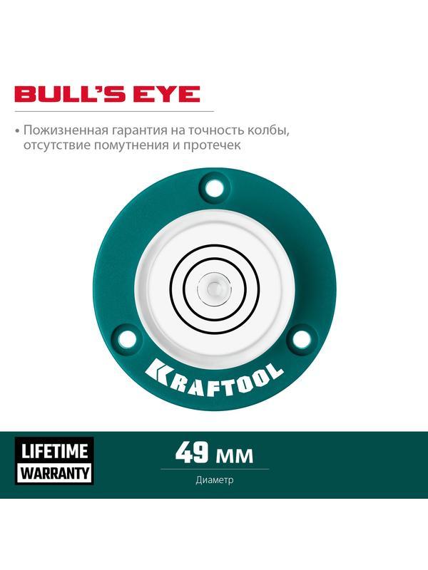 KRAFTOOL BULL'S EYE (БЫЧИЙ ГЛАЗ), d 49 мм, поверхностный магнитный уровень (34789)