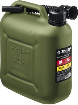 ЗУБР 10 л, пластиковая усиленная канистра, Профессионал (38365-10)