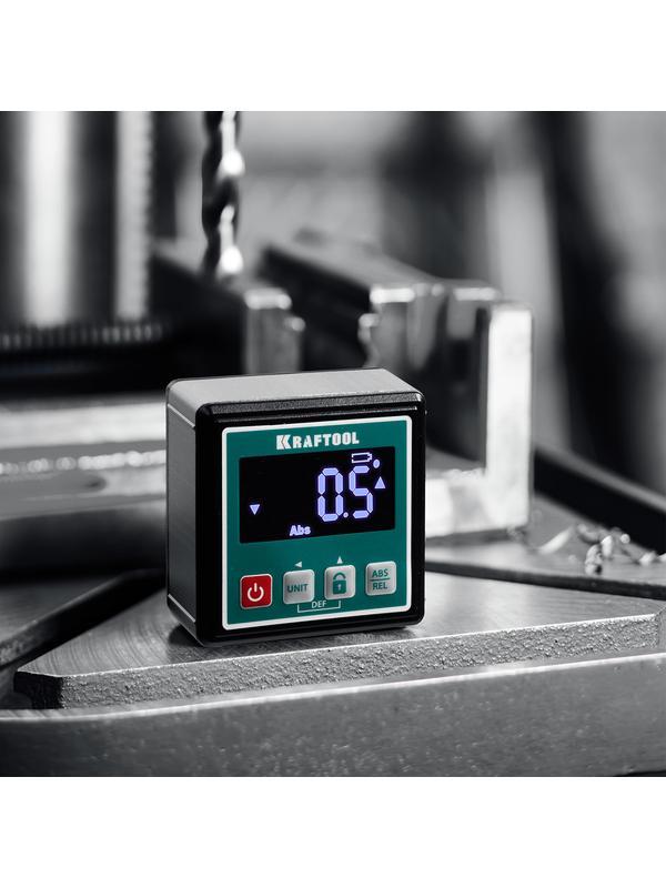 KRAFTOOL KOMPAKT, 4 х 90 С, точность 0.1, уровень-уклономер электронный (34687)