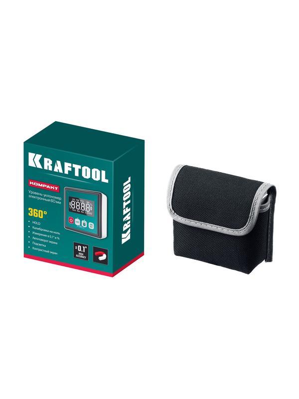 KRAFTOOL KOMPAKT, 4 х 90 С, точность 0.1, уровень-уклономер электронный (34687)