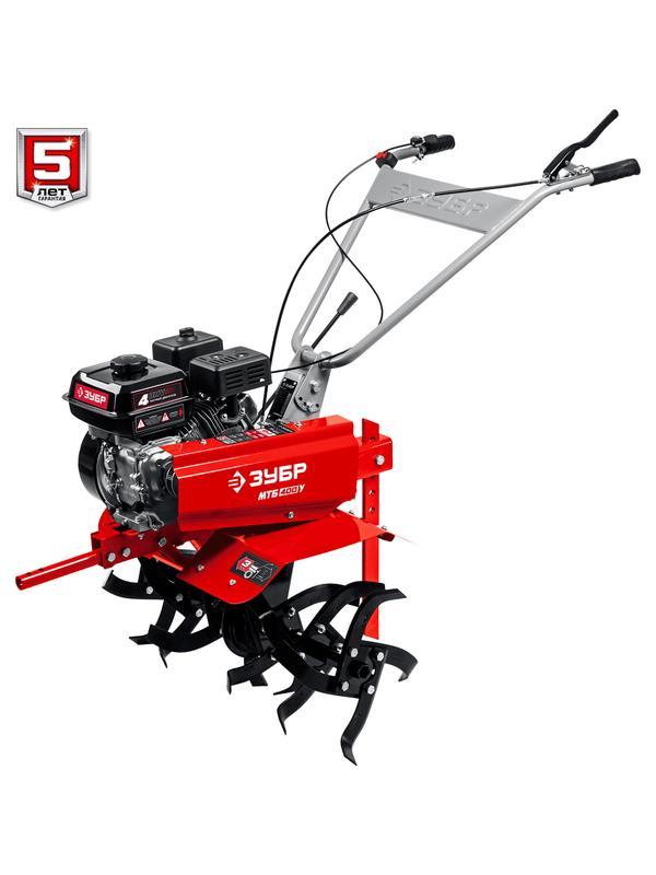 ЗУБР увеличенные колеса, 7 л.с., мотоблок с понижающей передачей (МТБ-400 У)