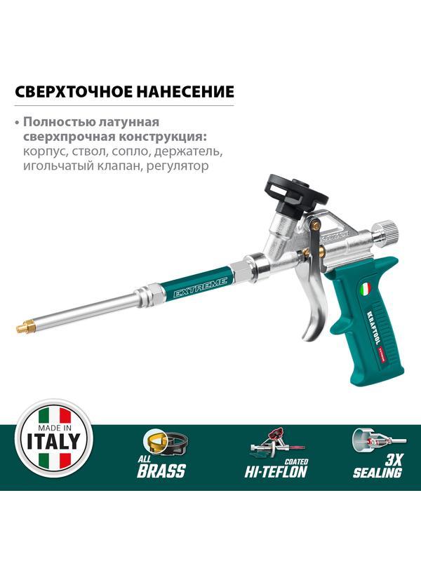 KRAFTOOL EXTREME, полностью разборный обслуживаемый пистолет для монтажной пены (06800)