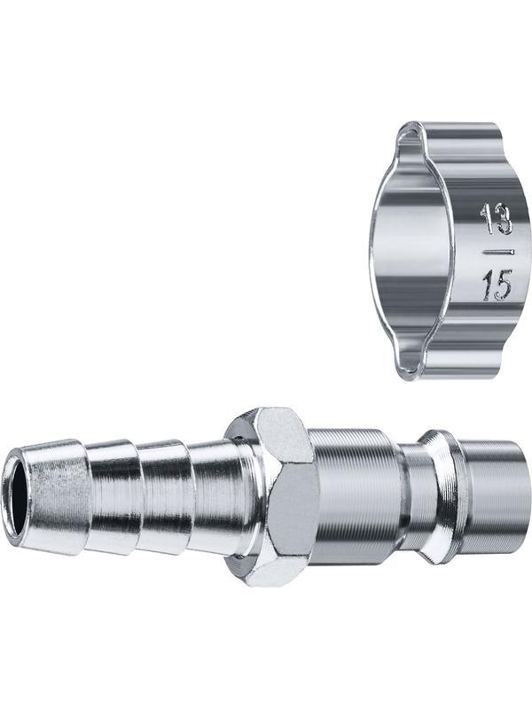 ЗУБР штуцер ″елочка″, 10 мм - рапид штуцер, переходник с обжимным хомутом, Профессионал (64918-10)
