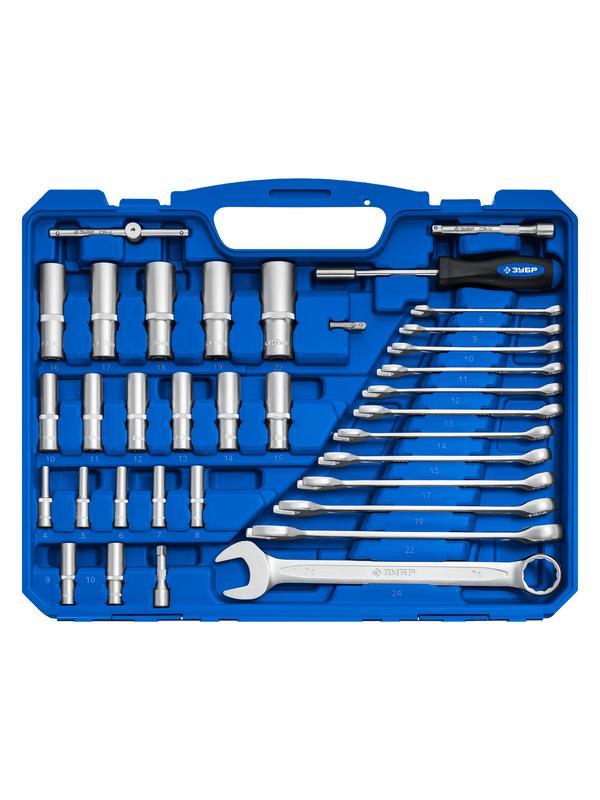 ЗУБР А-216, 216 предм., (1/2″+ 3/8″+ 1/4″), универсальный набор инструмента, Профессионал (27674-H216)