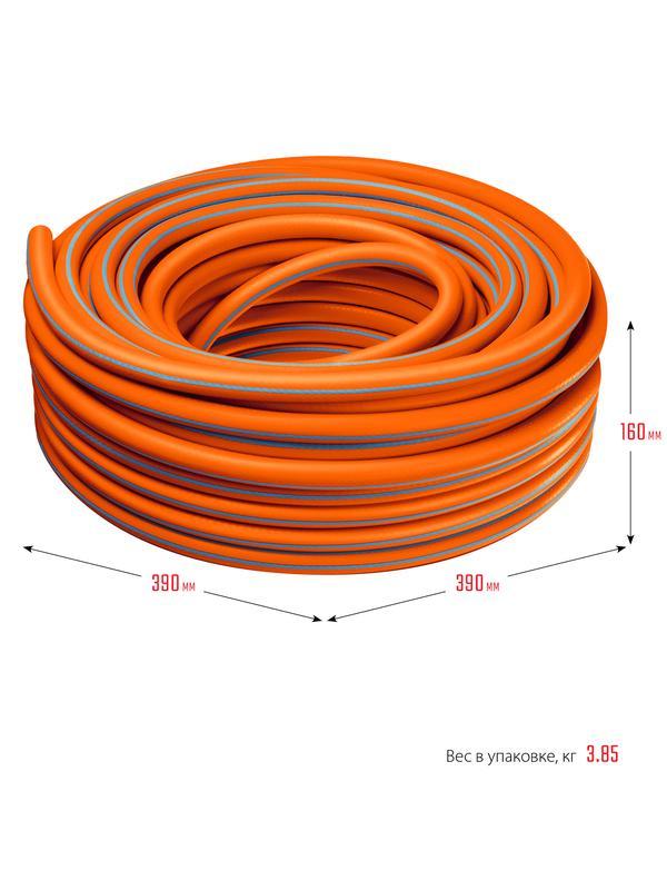 GRINDA FLEX 3, 3/4″, 25 м, 20 атм, из термоэластопласта, трёхслойный, армированный, гибкий, поливочный шланг, PROLine (429008-3/4-25)