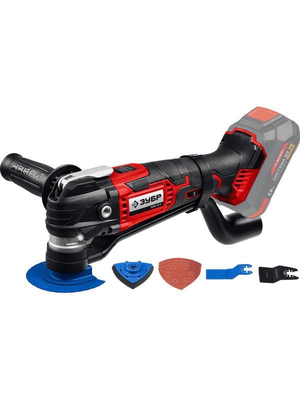 ЗУБР C1-18, 18 В, OQIS, без АКБ, реноватор, набор насадок (МФИ-18 Н)