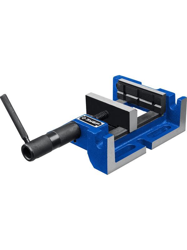 ЗУБР 100 мм, трехсторонние станочные сверлильные тиски, Профессионал (32723)