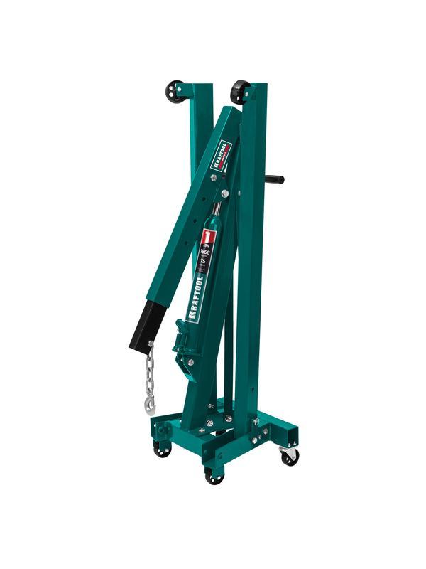 KRAFTOOL KMG-1, 1 т, 75 - 1950 мм, складной гидравлический кран (43411-1)