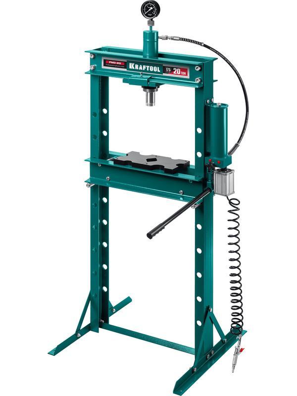 KRAFTOOL PMD-20, 20 т, гидравлический пресс с гидронасосом и пневмоприводом (43473-20)