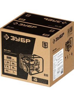 ЗУБР 600 л/мин, мотопомпа бензиновая (МП-600)