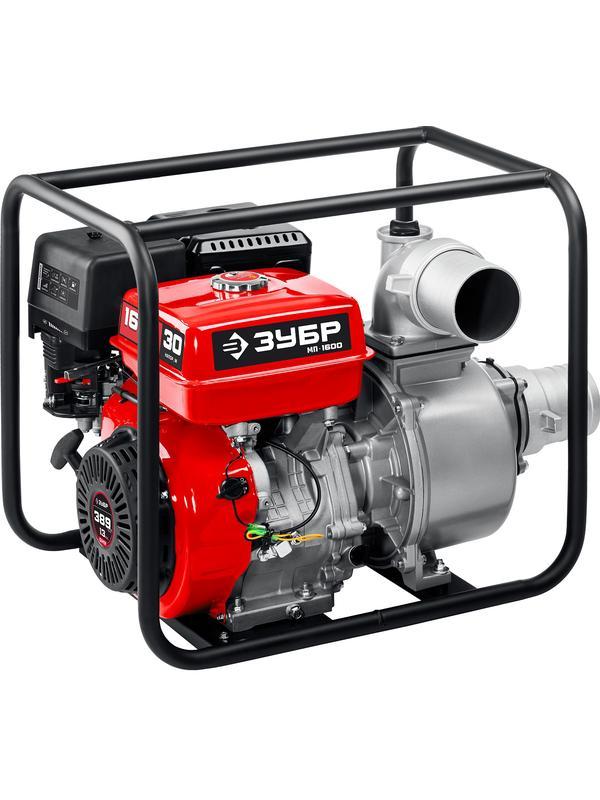 ЗУБР 1600 л/мин, мотопомпа бензиновая (МП-1600)